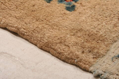 Kerman Beige Hand Knotted 99 X 141  Area Rug 100-23982 Image 8