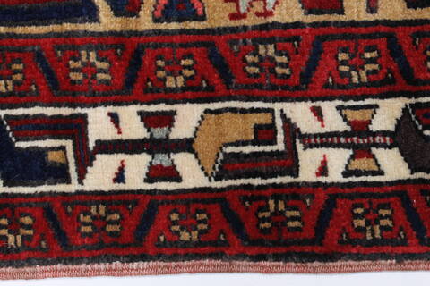 Karajeh Yellow Runner Hand Knotted 37 X 710  Area Rug 250-23988 Image 1
