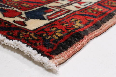 Karajeh Yellow Runner Hand Knotted 37 X 710  Area Rug 250-23988 Image 5