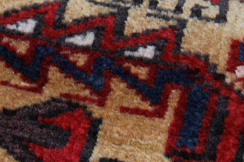 Karajeh Yellow Runner Hand Knotted 37 X 710  Area Rug 250-23988 Image 6
