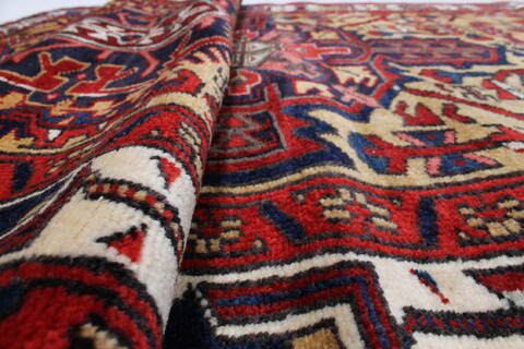 Karajeh Yellow Runner Hand Knotted 37 X 710  Area Rug 250-23988 Image 8