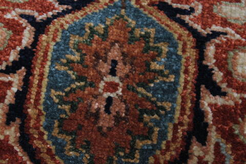 Serapi Beige Runner Hand Knotted 411 X 1111  Area Rug 250-23989 Image 1