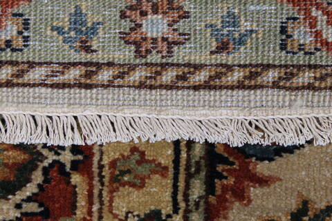Serapi Beige Runner Hand Knotted 411 X 1111  Area Rug 250-23989 Image 6