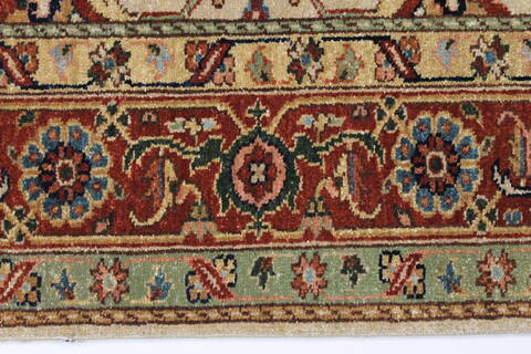 Serapi Beige Runner Hand Knotted 411 X 1111  Area Rug 250-23989 Image 8