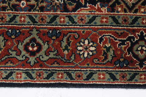 Herati Blue Runner Hand Knotted 27 X 200  Area Rug 250-23992 Image 4