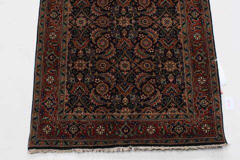 Herati Blue Runner Hand Knotted 27 X 200  Area Rug 250-23992 Image 6