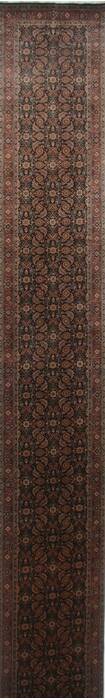 Herati Blue Runner Hand Knotted 27 X 200  Area Rug 250-23992 Image 0
