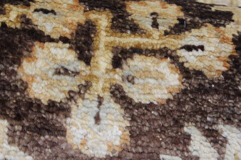 Pishavar Brown Runner Hand Knotted 27 X 1710  Area Rug 250-23998 Image 8