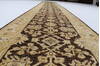 Pishavar Brown Runner Hand Knotted 27 X 1710  Area Rug 250-23998 Thumb 1