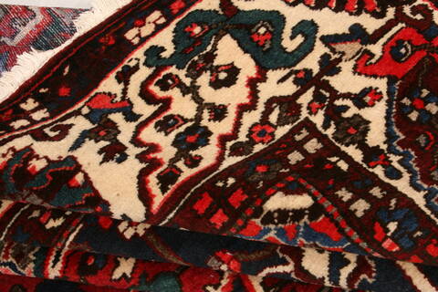 Bakhtiar Red Hand Knotted 1010 X 1211  Area Rug 100-24002 Image 3