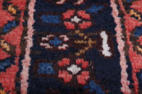 Hamedan Red Runner Hand Knotted 211 X 162  Area Rug 250-24011 Image 8