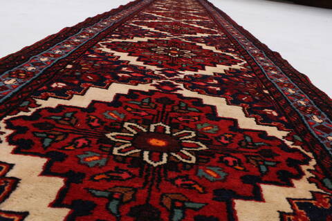 Rudbar Red Runner Hand Knotted 26 X 165  Area Rug 250-24014 Image 2