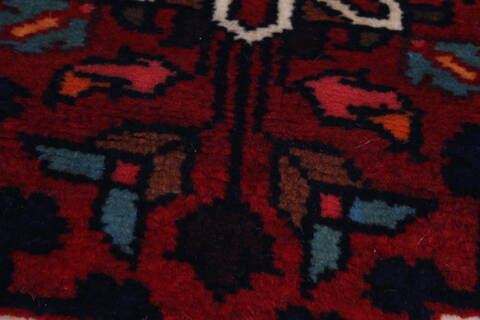Rudbar Red Runner Hand Knotted 26 X 165  Area Rug 250-24014 Image 7