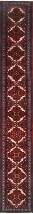 Rudbar Red Runner Hand Knotted 26 X 165  Area Rug 250-24014 Image 0