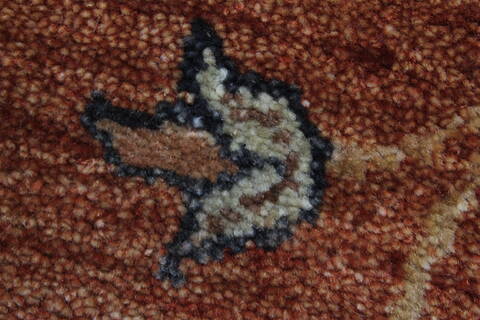 Ziegler Brown Runner Hand Knotted 26 X 198  Area Rug 250-24031 Image 7