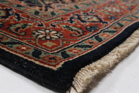 Herati Blue Runner Hand Knotted 26 X 199  Area Rug 250-24035 Image 4