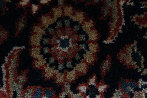 Herati Blue Runner Hand Knotted 26 X 199  Area Rug 250-24035 Image 6