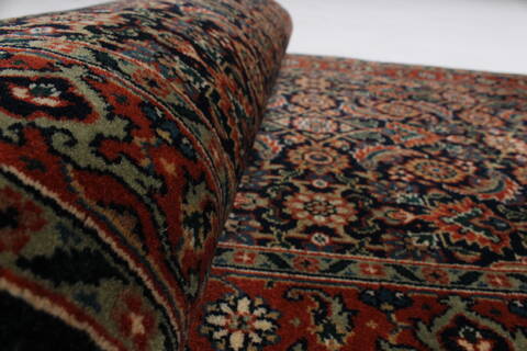 Herati Blue Runner Hand Knotted 26 X 199  Area Rug 250-24035 Image 9