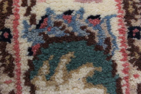 Tabriz Green Runner Hand Knotted 25 X 123  Area Rug 250-24042 Image 7