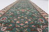 Tabriz Green Runner Hand Knotted 25 X 123  Area Rug 250-24042 Thumb 14