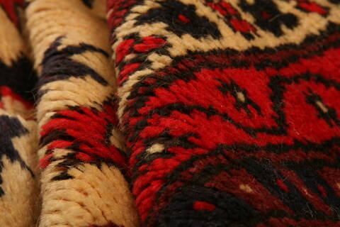 Vintage Beige Hand Knotted 28 X 44  Area Rug 100-24045 Image 3