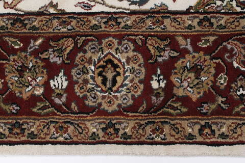 Jaipur White Runner Hand Knotted 51 X 101  Area Rug 250-24051 Image 2