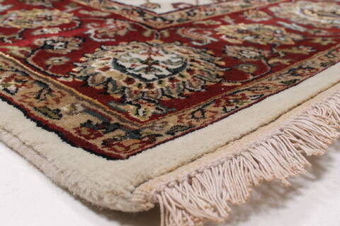 Jaipur White Runner Hand Knotted 51 X 101  Area Rug 250-24051 Image 5