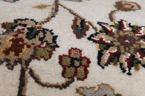 Jaipur White Runner Hand Knotted 51 X 101  Area Rug 250-24051 Image 6