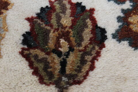 Jaipur White Runner Hand Knotted 51 X 101  Area Rug 250-24051 Image 7