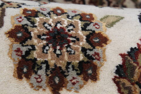 Jaipur White Runner Hand Knotted 51 X 101  Area Rug 250-24051 Image 8