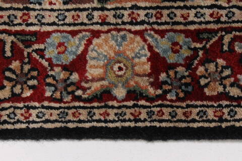 Sarouk Black Runner Hand Knotted 25 X 1511  Area Rug 250-24061 Image 5