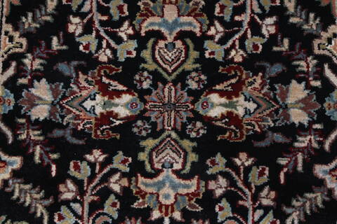 Sarouk Black Runner Hand Knotted 25 X 1511  Area Rug 250-24061 Image 7
