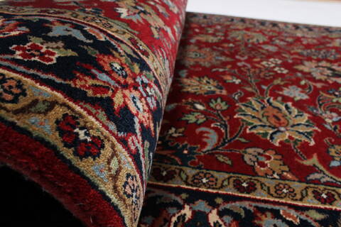 Tabriz Red Runner Hand Knotted 40 X 165  Area Rug 250-24063 Image 3
