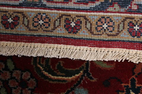 Tabriz Red Runner Hand Knotted 40 X 165  Area Rug 250-24063 Image 5