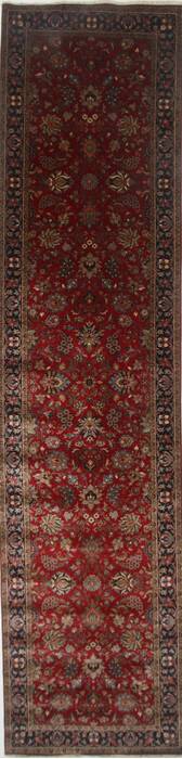 Tabriz Red Runner Hand Knotted 40 X 165  Area Rug 250-24063 Image 0