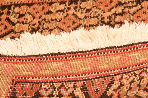 Sanandaj Beige Hand Knotted 25 X 40  Area Rug 100-24127 Image 7