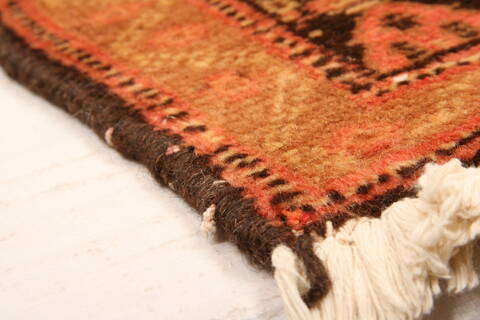 Sanandaj Beige Hand Knotted 25 X 40  Area Rug 100-24127 Image 8