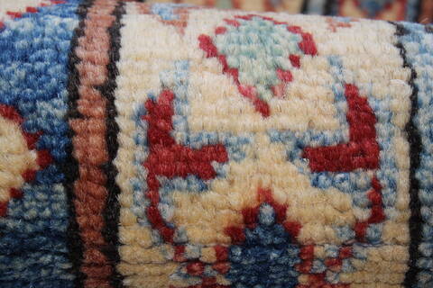 Kazak Red Runner Hand Knotted 211 X 194  Area Rug 250-24140 Image 10