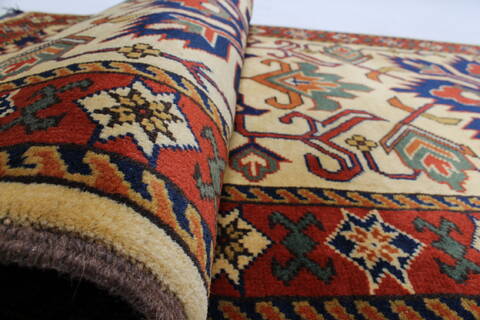 Turkman Yellow Runner Hand Knotted 29 X 167  Area Rug 250-24162 Image 10