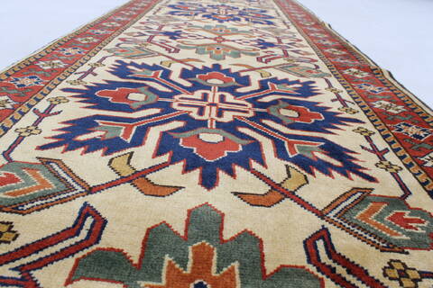 Turkman Yellow Runner Hand Knotted 29 X 167  Area Rug 250-24162 Image 14