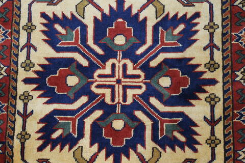 Turkman Yellow Runner Hand Knotted 29 X 167  Area Rug 250-24162 Image 2