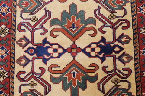 Turkman Yellow Runner Hand Knotted 29 X 167  Area Rug 250-24162 Image 3