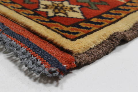 Turkman Yellow Runner Hand Knotted 29 X 167  Area Rug 250-24162 Image 5