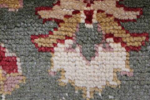 Pishavar Green Runner Hand Knotted 29 X 153  Area Rug 250-24208 Image 6