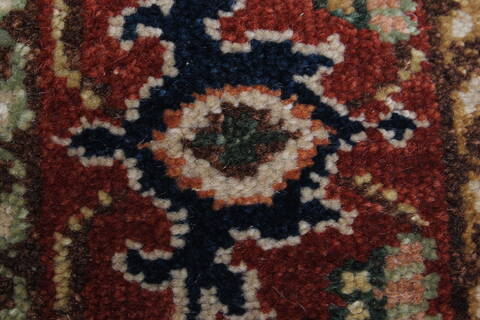 Serapi Blue Runner Hand Knotted 27 X 178  Area Rug 250-24209 Image 8