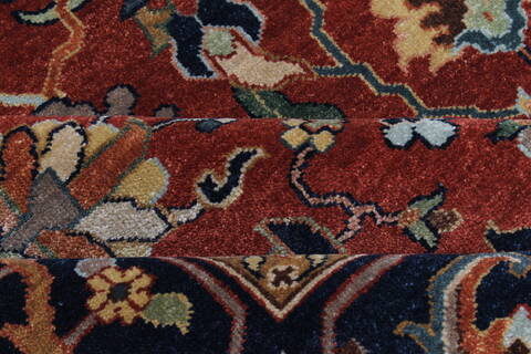 Serapi Red Hand Knotted 119 X 149  Area Rug 250-24230 Image 2