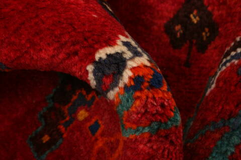 Gharajeh Red Hand Knotted 311 X 57  Area Rug 100-24258 Image 1