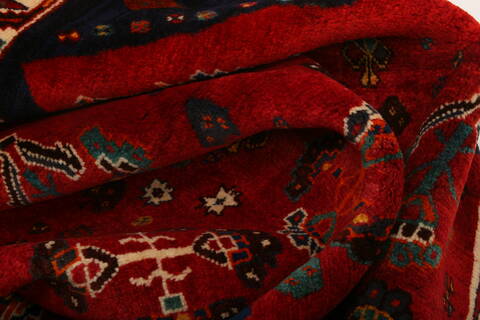 Gharajeh Red Hand Knotted 311 X 57  Area Rug 100-24258 Image 2