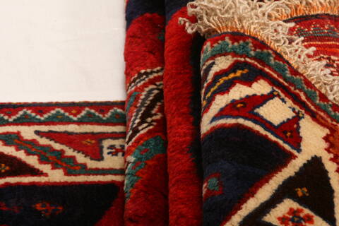 Gharajeh Red Hand Knotted 311 X 57  Area Rug 100-24258 Image 3