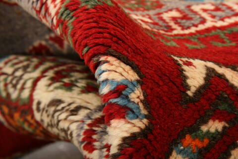 Gabbeh Red Hand Knotted 43 X 71  Area Rug 100-24272 Image 1